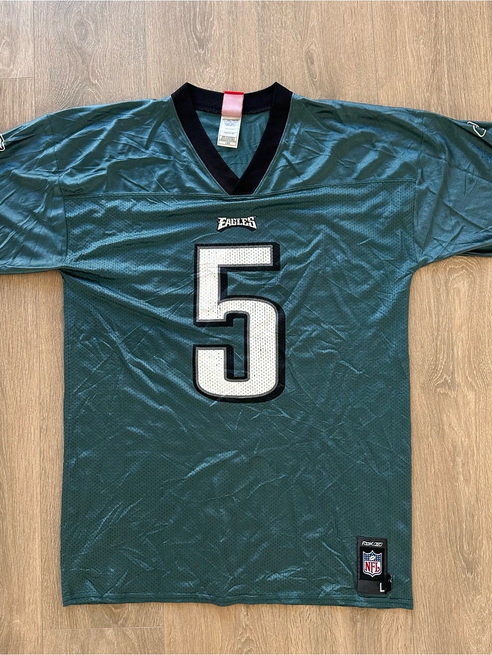 Vintage Reebok Philadelphia Eagles Donovan McNabb #5 NFL Home Jersey Men’s Large